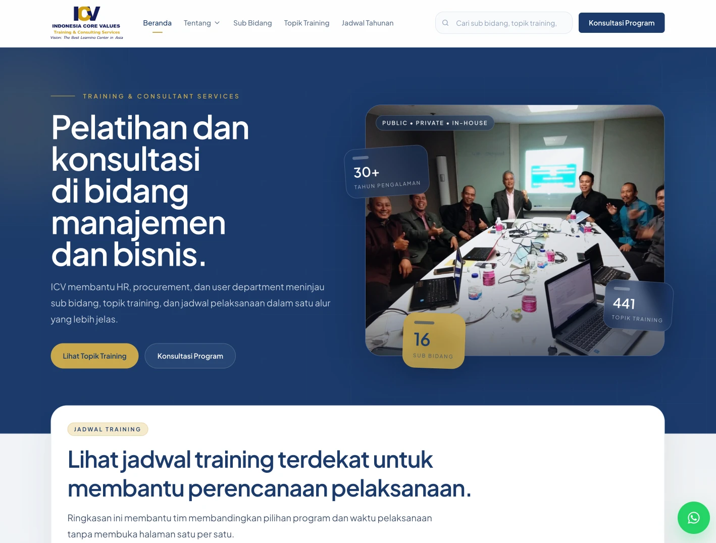 Homepage ICVTraining.com