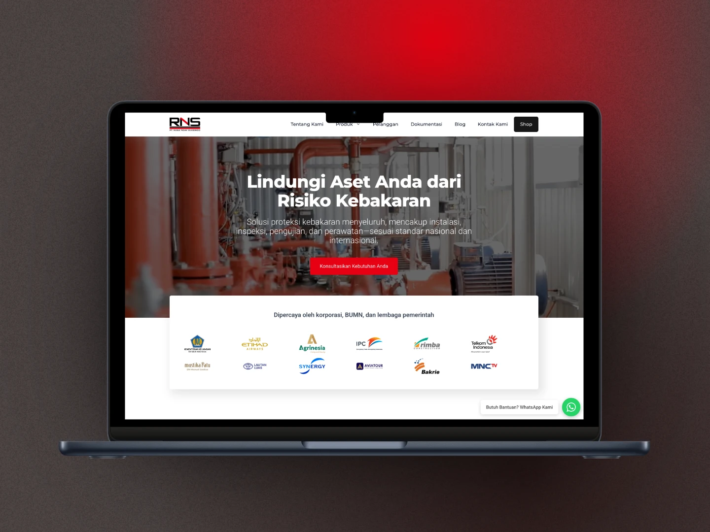 Featured image website HydrantSystem.co.id