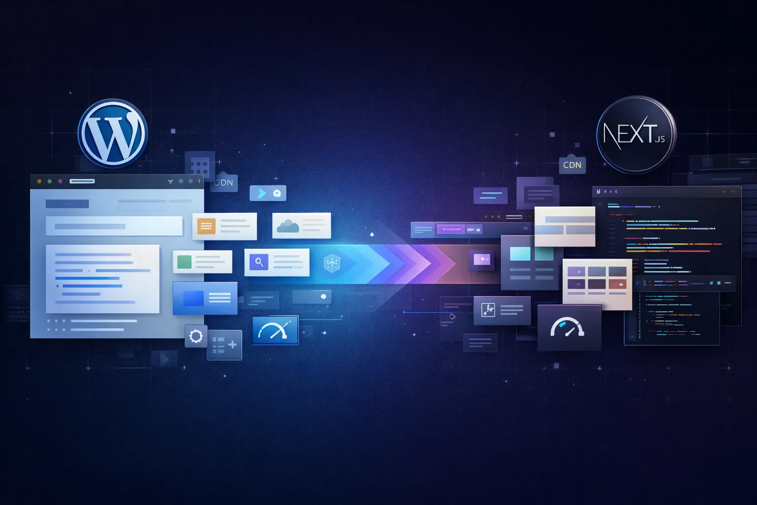 Homepage baru Penasihat Hosting setelah migrasi ke Next.js 16